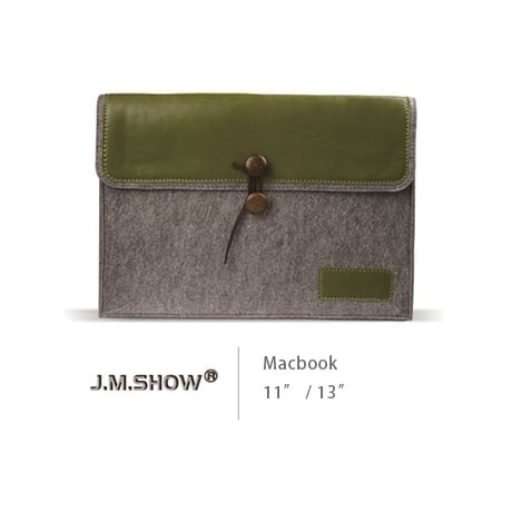 J.M.Show Wool Leather Cover för Macbook Air(11''/13'')