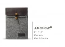 J.M.Show Wool Leather Cover för iPad (8''/10'')