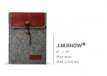 J.M.Show Wool Leather Cover för iPad (8''/10'')