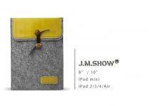 J.M.Show Wool Leather Cover för iPad (8''/10'')