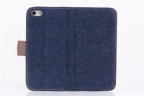 YYXW Cowboy Cloth Card Holder Leather Case för iPhone 5/5s